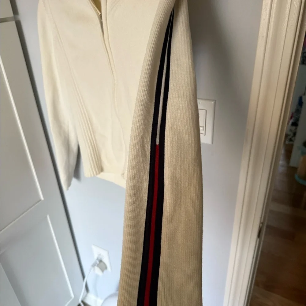 Tommy Hilfiger Women's Off-White Zip-Up Jacket